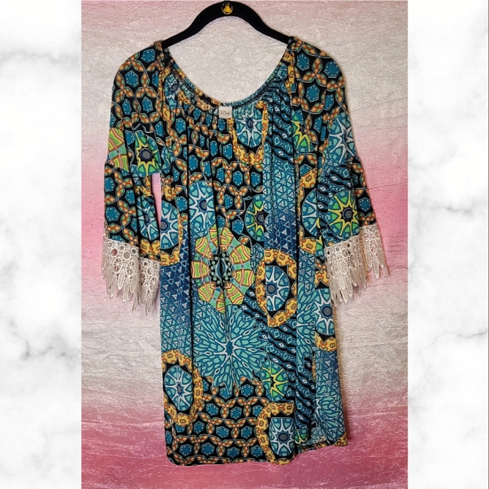 WinWin half sleeve lace tunic dress size L-XL